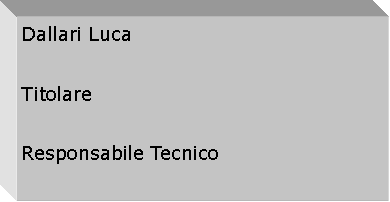 Casella di testo: Dallari Luca   Titolare      Responsabile Tecnico